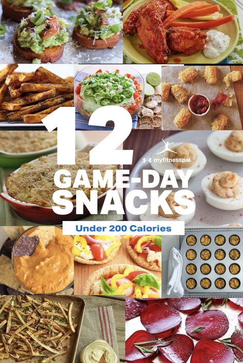 Fall Sundays wouldn’t be complete without tasty snacks to enjoy when watching football. While classics like chips and fries can be loaded with extra sodium and fat, you can easily make healthier versions by changing the cooking method and baking instead of frying. Here, 11 better-for-you versions of your favorite game-day snacks — all under 200 calories per serving. #GameDaySnacks #GameDayAppetizers #healthyappetizers #healthysnacks #lowcalorie #200calories #fallrecipes #healthy Low Calorie Football Snacks, Low Sodium Football Snacks, Low Calorie Game Day Snacks, Low Cal Football Snacks, Weight Watcher Game Day Snacks, Healthy 200 Calorie Snacks, Low Caloric Density Snack, Healthy Football, Healthy Snack Mix