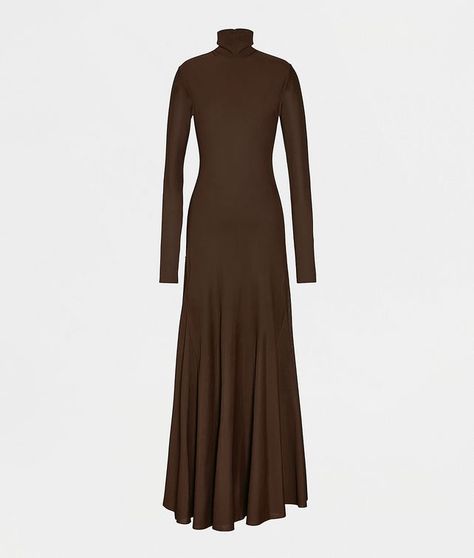 Midi Skirt Outfit Winter, Bottega Veneta Dress, Dresses Silk, Midi Skirt Outfit, Winter Skirt Outfit, Luxury Dresses, Elegant Dresses For Women, Luxury Dress, Brown Dress