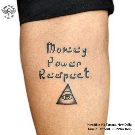 #money #power #respect #illuminatitattoo #moneypowerrespecttattoo contact us for Tattoos 09899473688 Respect Tattoo Design, Money Power Respect Tattoo, Respect Tattoo, Money Power Respect, Tattoos 2023, Tattoo Pictures, Omerta Tattoo, Tattoo Hand, Hand Tattoos For Guys