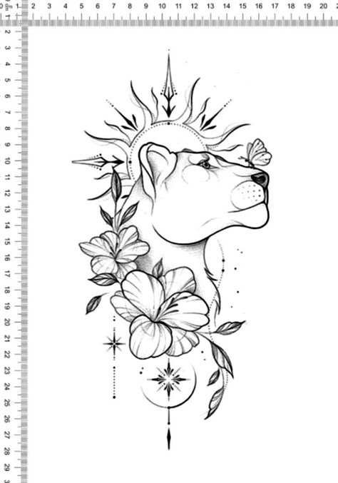 Lioness Tattoos For Women, Female Lion Tattoo Design, Feminine Lion Tattoo For Women, Lioness Tattoo For Women, Lion Leg Tattoo, Lion Tattoo On Thigh, Leo Sign Tattoo, Lioness Tattoo Design, Female Lion Tattoo