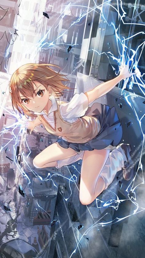 Virgin Killer Sweater, Misaka Mikoto, A Certain Magical Index, A Certain Scientific Railgun, Cute Anime Pics, Girl Drawing, Anime Fanart, Online Art, Anime Wallpaper