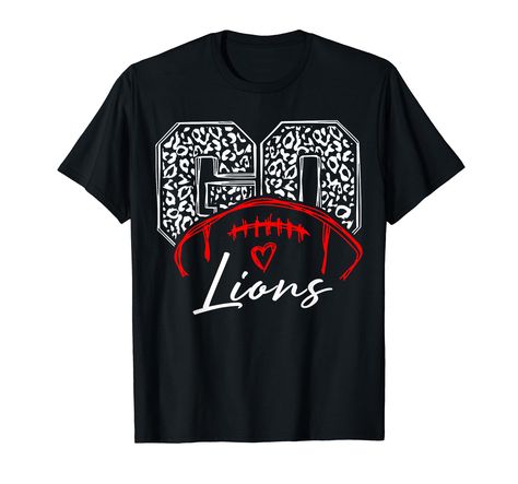 PRICES MAY VARY. School Mascot - Football T-shirts for Football Lovers! This shirt is the perfect back to school gift for Football lovers. Let's wear this shirt to support your team! School Mascot - Football T-shirts for Football Lovers! This shirt is the perfect back to school gift for Football lovers. Let's wear this shirt to support your team! Lightweight, Classic fit, Double-needle sleeve and bottom hem Cheap Customizable Tops For School Spirit, School Spirit Black Shirt With Team Name, Black School Spirit Shirt With Team Name, Black Shirt With Team Name For School Spirit, Wildcats Football, Lions Football, Back To School Gift, Football Lovers, School Gift