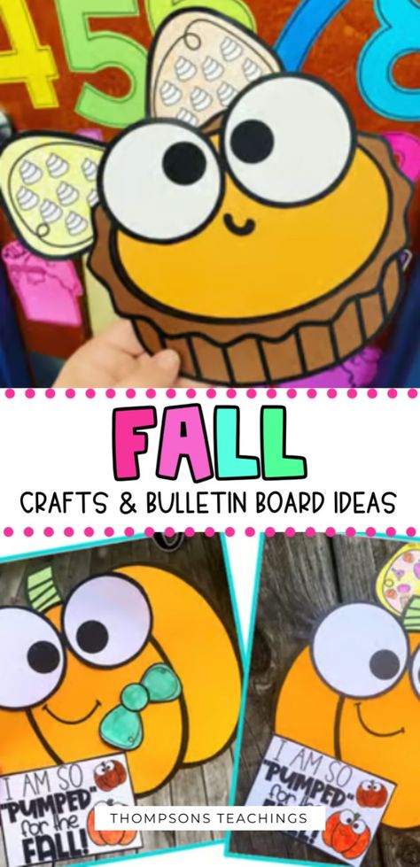 Looking for the best fall theme craft ideas? In this post we showcase our apple, acorn, pumpkin, turkey, and pie craft idea that your elementary class will love! Easily use this as a center or a whole class activity. When your kids are done use their creation as a fun bulletin board this fall. See everything you need here. Fall Bulletin Board Ideas, Pie Craft, Turkey Theme, Printable Bulletin Board, Fall Bulletin Board, Pumpkin Turkey, Fall Bulletin Boards, Class Activity, Acorn Crafts