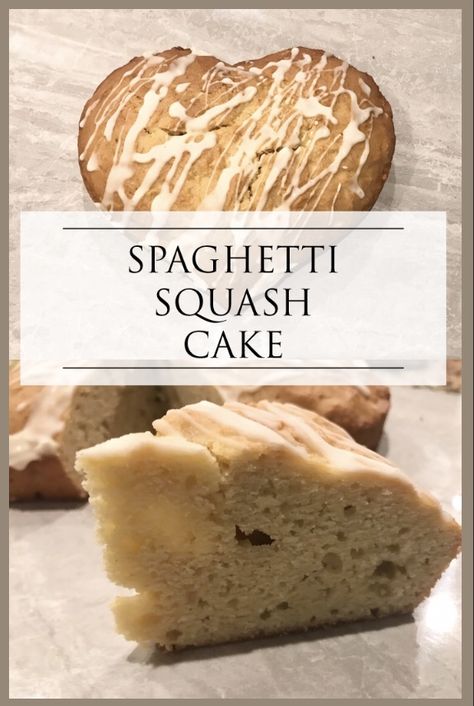 Spaghetti Squash Cake with Sugar Glaze Dessert Spaghetti Squash, Spaghetti Squash Cakes, Spaghetti Squash Dessert, Sweet Spaghetti Squash Recipes, Squash Cake, Sweet Spaghetti, Squash Cakes, Squash Spaghetti, Squash Vegetable