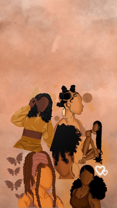 Black Power Art, Afrocentric Art, Black Art Painting, Black Artwork, Black Cartoon, Black Love Art, Black Art Pictures, Afro Art, Black Aesthetic Wallpaper