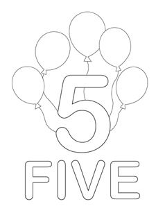 number coloring pages 5 Number 5 Coloring Page, Colouring Numbers 1-10, Number 5 Activities, Number 5 Craft, Number 5 Activities For Preschool, Number 5 Printable, Mr Printables, Number Coloring Pages, Number Five