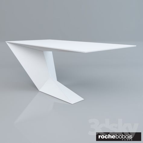 Roche Bobois Furtif Desk Study Desk Design, Luxury Reception Desks, Wall Dining Table, Geometric Furniture, Study Table Designs, Office Table Design, Small House Elevation Design, Cellar Design, Futuristic Furniture