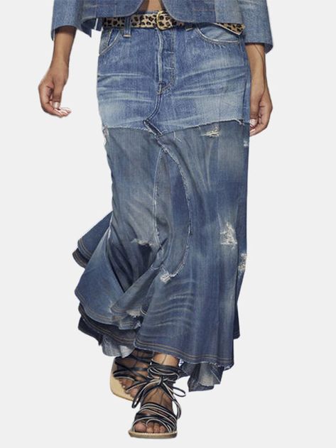 SKUH24704 1 Reviews US$ 30.59 US$35.99 -15% Sale Now On 01 : 14 : 46 : 39 Color: Irregular Patchwork Ripped Pleated Denim Skirt - Dark Blue Irregular Patchwork Ripped Pleated Denim Skirt - Light Blue Size: Size Guide US 6 US 8 US 10 US 12 US 18 Denim Skirts Online, Pleated Denim Skirt, Patchwork Denim Skirt, Skirt Tutu, Long Jean Skirt, Skirt Tulle, High Waisted Denim Skirt, Tulle Tutu Skirt, Ankle Length Skirt