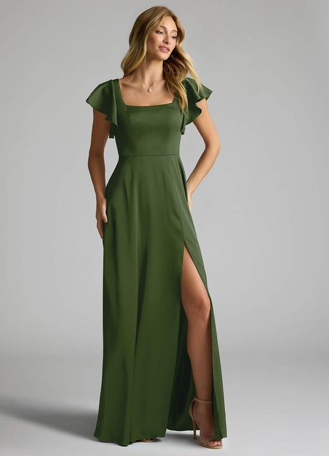 What do you think of the Azazie Bondi, come check them out! https://www.azazie.com/products/azazie-bondi-juniper-a-line-bow-stretch-satin-floor-length-bridesmaid-dress/241753 Olive Green Bridesmaid Dress, Olive Bridesmaid Dress, Satin Bridesmaids Gowns, Olive Bridesmaid Dresses, Olive Green Bridesmaid Dresses, Bridesmaid Dresses Azazie, Military Ball Dresses, Special Event Dresses, Azazie Bridesmaid Dresses