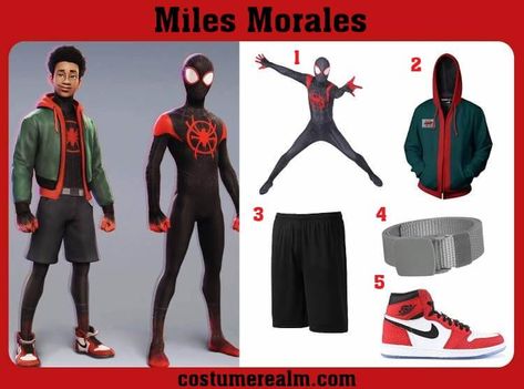 Miles Morales Outfit Ideas, Miles Morales Spiderman Costume, Miles Morales Costume, Spiderman Halloween Costume, Spiderman Outfit, Miles Spiderman, Harry Styles Outfit, 1st Halloween, Spiderman Costume