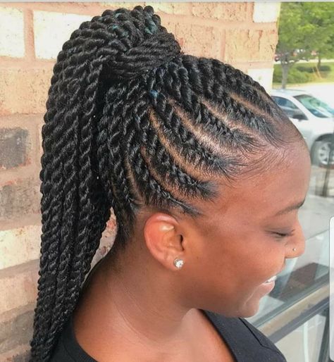 Corn row dtyle Corn Braids Hairstyles, Corn Row, Cornrow Ponytail, Marley Hair, African Hair Braiding Styles, Braided Cornrow Hairstyles, Crochet Braids Hairstyles, Box Braids Styling, Girls Hairstyles Braids