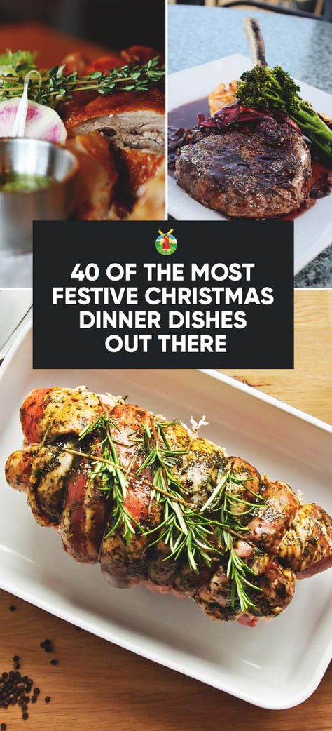 40 of the Most Festive Christmas Dinner Ideas Out There Christmas Dinner Dishes, Perfect Christmas Dinner, Traditional Christmas Dinner, Easy Christmas Dinner, Christmas Dinner Ideas, Party Bites, Christmas Dinner Menu, Xmas Dinner, Christmas Eve Dinner