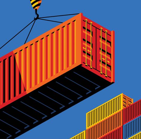 Procreate Hacks, Art Advertising, Freight Transport, Cargo Ships, 달력 디자인, Magazine Titles, Cargo Container, Minimal Living, Life Cover