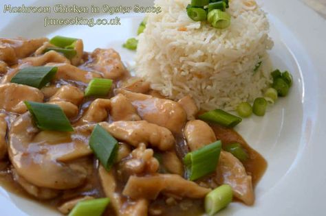 Oyster Sauce Chicken, Recipe Mushroom, Cooking Chicken Wings, Cooking Spaghetti, Cooking Basmati Rice, Garlic Rice, Cooking Dried Beans, Chinese Recipe, Cooking Measurements