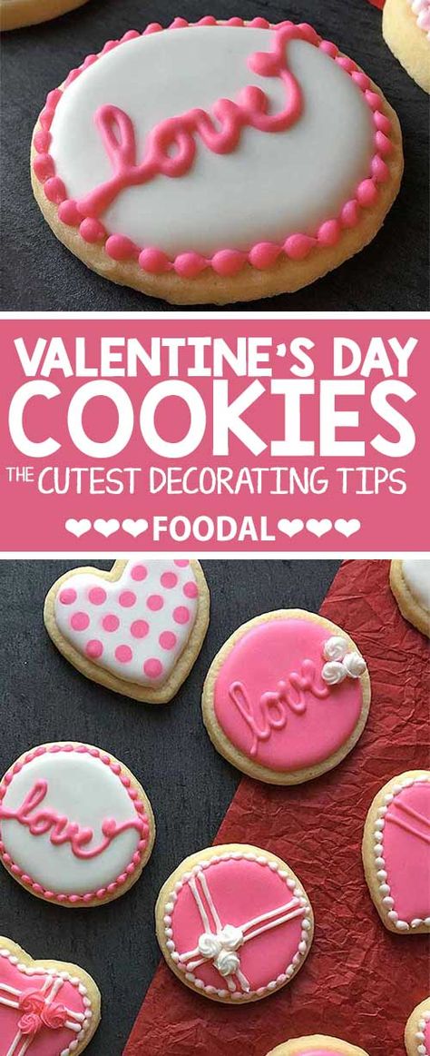 Want to make something sweet for your sweetie on Valentine’s Day? Take a bite into our tutorial for making themed sugar cookies with royal icing. Use our easy techniques to create designs that are sure to make their hearts melt. Read more now on Foodal. Valentine Cookies Decorated, Valentines Day Sugar Cookies, Sugar Cookies With Royal Icing, Cookies Royal Icing, Super Cookies, Valentine Sugar Cookies, Christmas Shortbread, Cookies With Royal Icing, Sugar Cookie Icing