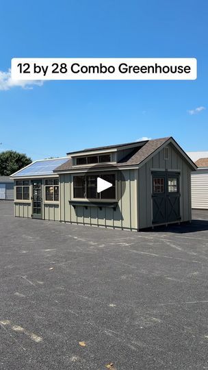 Greenhouse Tiny House, Greenhouse Guesthouse, Shed And Greenhouse Combo, Greenhouse Shed Combo, Greenhouse Shed, She Sheds, Greenhouse Gardening, Tiny House Living, Greenhouses