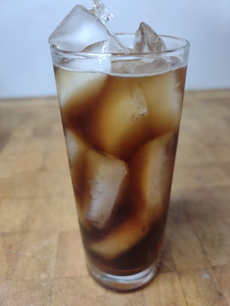 The crown and coke is a super simple and easy to make two ingredient highball. It is delicious, sweet and fizzy. Crown And Coke, Brandy Cocktails, Cocktail Shots, Two Ingredient, Vanilla Coke, Rum Cocktails, Rum Cocktail, Whiskey Drinks, Whiskey Cocktails