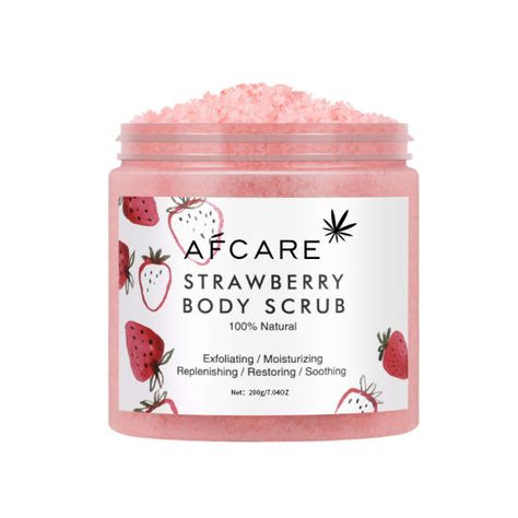 OEM Private Label Organic Dead Sea Salt Sweet Strawberry Exfoliating Body Scrub Moisturizing with Vegan Body Scrub - China Thai Body Scrub, Cream Body Scrub | Made-in-China.com Strawberry Body Scrub, Coconut Oil Scrub, Coconut Oil Body Scrub, Sea Salt Body Scrub, Sugar Scrub For Face, Salt Body Scrub, Fruit Scent, Exfoliating Body Scrub, Body Lotion Cream