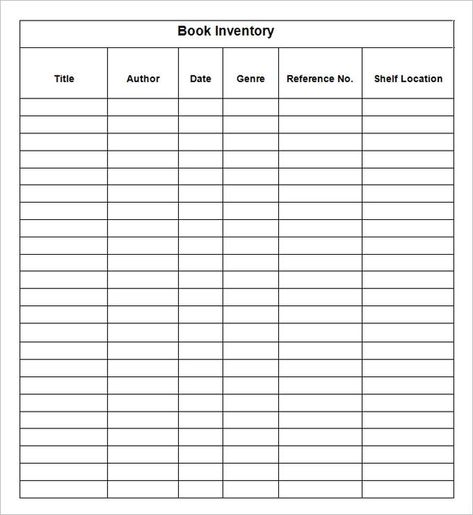 Book Inventory Template - 7+ Free Excel, Word Documents Download | Free & Premium Templates Book Inventory Template, Book Keeping Templates, Poetry Analysis Worksheet, Book Inventory, Inventory Template, Bookstagram Posts, Lego Coloring Pages, Word Family Worksheets, 2nd Grade Math Worksheets