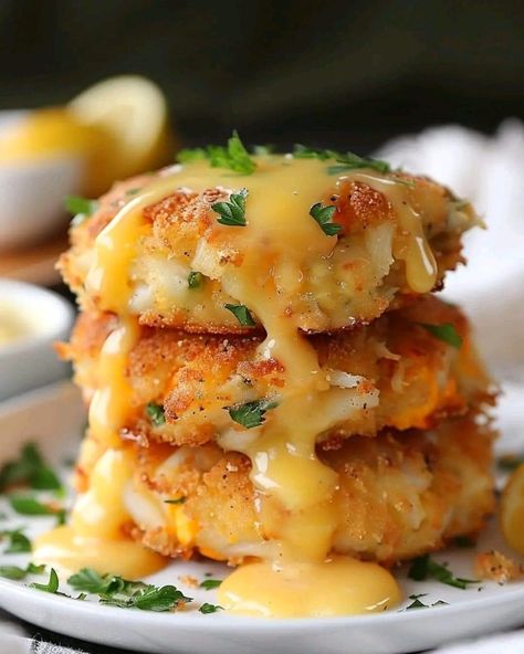 (1) Facebook Cakes With Lemon, Red Lobster Cheddar Bay Biscuits, Seafood Dish Recipes, Lump Crab, Cheddar Bay Biscuits, Shredded Cheddar Cheese, Red Lobster, Lemon Butter, Paula Deen