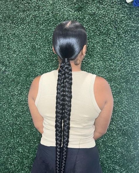 Braided Double Ponytails, Double Braided Ponytail For Black Women, Double Ponytail Braid, Double Braided Ponytail Hairstyles, Double Braids Ponytail, Double Braided Ponytail Black Hair, Slick Back Double Braided Ponytail, Up Braided Ponytail, One Braided Ponytail