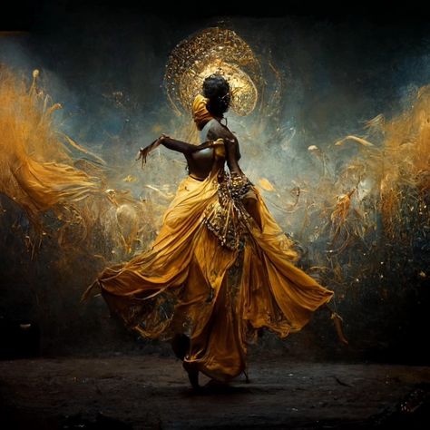 Afrofuturism Aesthetic, Orisha Oshun, Oshun Goddess, A Fallen Angel, Orishas Yoruba, African Mythology, Yoruba People, African Goddess, Alchemy Art