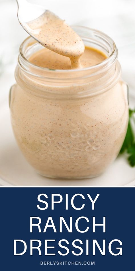 Spicy Ranch Dressing in a jar. Spicy Ranch Dressing Recipe, Spicy Ranch Dressing, Spicy Coleslaw, Spicy Dressing, Spicy Ranch, Chipotle Ranch Dressing, Chipotle Ranch, Buttermilk Ranch, Ranch Dressing Recipe