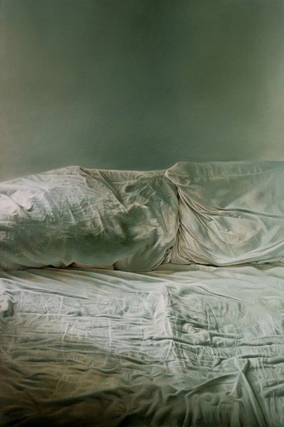 Helen Masacz. Oil on board. 'Empty Bed' won the Best Painting prize at the Battle Contemporary Fine Art Exhibition, September 2011 Safet Zec, Escape Art, Unmade Bed, Jamie Wyeth, Ib Art, Personal Investigation, Andrew Wyeth, White Sheets, Hyperrealism