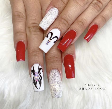 Red Aries Nails, Zodiac Nail Art Aries, Aires Nail Designs, Aries Nails Ideas, Aries Themed Nails, Aries Zodiac Nail Designs, Aries Birthday Nails Acrylic, Aries Nails Zodiac Signs, Aries Nail Art