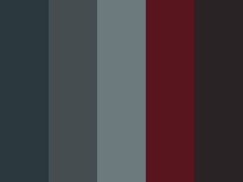 Vampire Colour Palette, Maroon Contrast Colour, Dark Color Palettes, Dark Pallete, Dark Gray Color Palette, Grunge Color Palette, Lipstick Color Palette, Dark Colour Palette, Red Colour Scheme