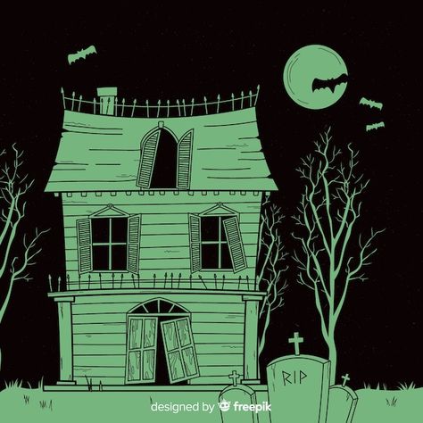 Premium Vector | Vector haunted house horror Halloween Social, Halloween Haunted House, Horror House, House Illustration, Halloween Haunted Houses, Graphic Editing, Halloween Haunt, Vector Photo, Haunted House