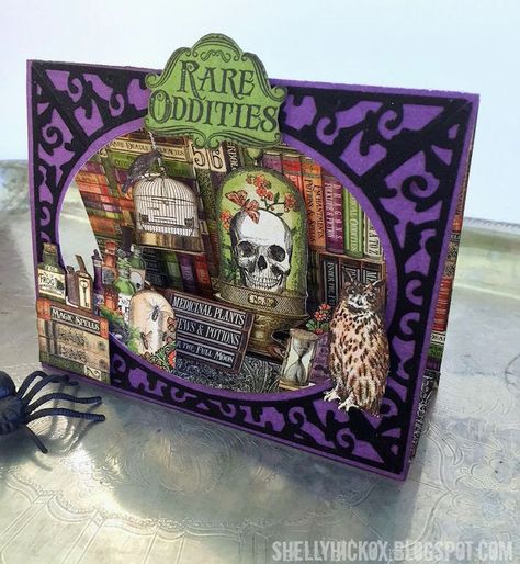 Graphic 45 Rare Oddities Pop it Ups Tent Card Rare Oddities, Halloween Cricut, Tent Card, Creepy Stuff, Halloween 3, Cardmaking Ideas, Halloween Tags, Elizabeth Craft Designs, Elizabeth Craft