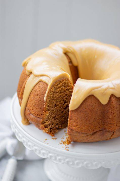 Spiced Sweet Potato Bundt Cake with Caramel Icing • Mandy Jackson Sweet Potato Bundt Cake, Cake With Caramel Icing, Mini Lemon Tarts, French Apple Tart, Canning Sweet Potatoes, Cake With Caramel, Caramel Icing, Mini Bundt Cakes, Leftover Cake