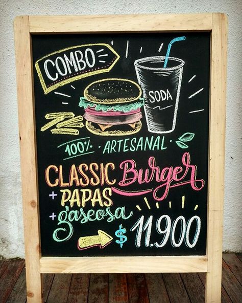 Pizzeria Chalkboard Art, Restaurant Chalk Sign Ideas, Restaurant Specials Board, Restaurant Chalkboard Ideas, Pizarras Ideas, Chalkboard Restaurant, Chalk Menu, Juice Menu, Blackboard Art