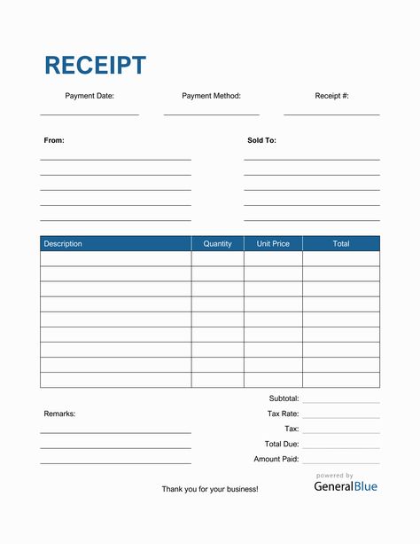 Free blank receipt template in PDF format. It is printable, editable, downloadable, and free to use. This template is in Striped design. Blank Receipt, Father's Day Painting, Free Receipt Template, Accounting Process, Gantt Chart, Receipt Template, Document Sign, Early Math, Cleaning Business