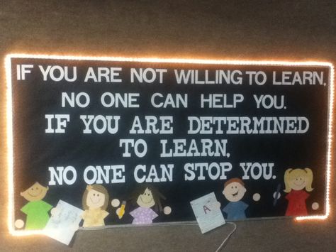 We LOVE this message and the lights!!!!  This would be a great bulletin board for the beginning of the school year.  Goes great with the Student Success Skills and Second Step lessons. Classroom Quotes, Bulletin Board Ideas, Classroom Bulletin Boards, School Bulletin Boards, Beginning Of The School Year, School Quotes, Student Success, Beginning Of School, Classroom Inspiration