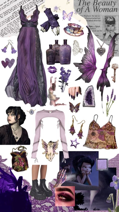 #vidia #vidiaoutfit #outfitinspo #vibes #aesthetic #aestheticboard #mood #purpleaesthetic #beauty Witchy Outfits, Mazzy Star, Alt Outfits, Downtown Outfits, Witch Fashion, Witch Outfit, Purple Outfits, Gothic Outfits, Hippie Outfits