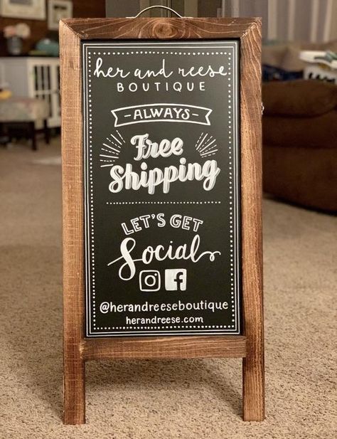 Hi there! First of all, thank you SO much for visiting my shop. I hope you find something you LOVE and if you don't see that perfect sign please send me a message and I would be thrilled to create a beautiful custom piece for you! Sweetest Blessings, Sarah BethxoxoThis chalkboard easel is perfect for your business! You can include your logo, social media details, website and any other custom info you’d like! This sign is completely customizable to fit your business. Send me your ideas and I will Business Chalkboard Sign, Business Chalkboard, Sidewalk Chalkboard Sign, Rustic Wooden Wedding Signs, Sign Easel, Chalkboard Easel, Shop Board, Farmer Market, Sidewalk Sign