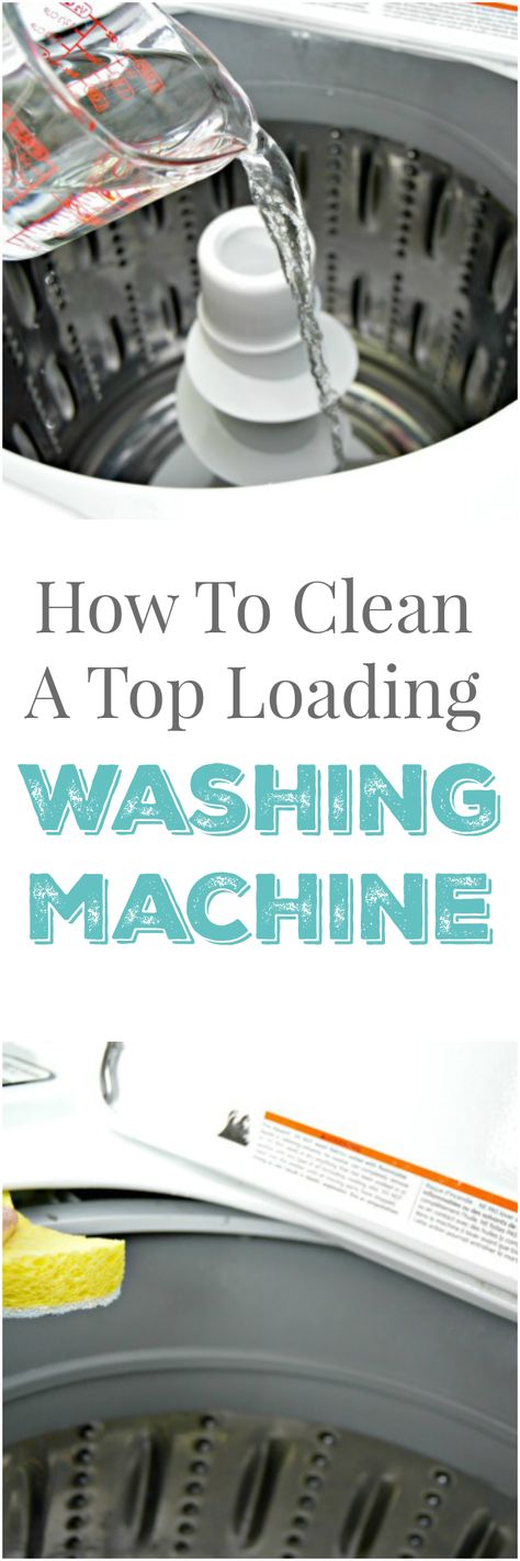 How To Clean a Top Loading Washing Machine - All Natural - Step by step instructions showing how to clean a top loading washing machine with natural ingredients. No chemicals needed, just a little vinegar and a sponge! via @Mom4Real Smelly Washing Machines, Washer Smell, Washing Machine Smell, Baking Soda Health, Clean Washer, Clean Your Washing Machine, Laundry Ideas, Washing Machine Cleaner, Baking Powder Uses