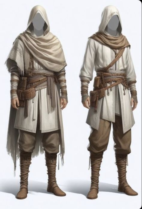 Robin Hood Outfit Men, Apocalypse Outfit Drawing Male, Fantasy Clothes Reference Male, Fantasy Clothing Male Drawing, Rouge Clothing Dnd, Dragon Rider Outfit Male, Desert Nomad Character Design, Urban Fantasy Outfit, Male Adventurer Outfit