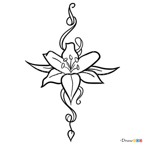 How to Draw Orchid Design, Tattoo Flowers Orchid Flower Sketch, Draw Orchid, Fancy Shawl Regalia, Orchid Flower Tattoos, Sternum Tattoo Design, Orchid Drawing, Fancy Shawl, Orchid Design, Orchid Tattoo