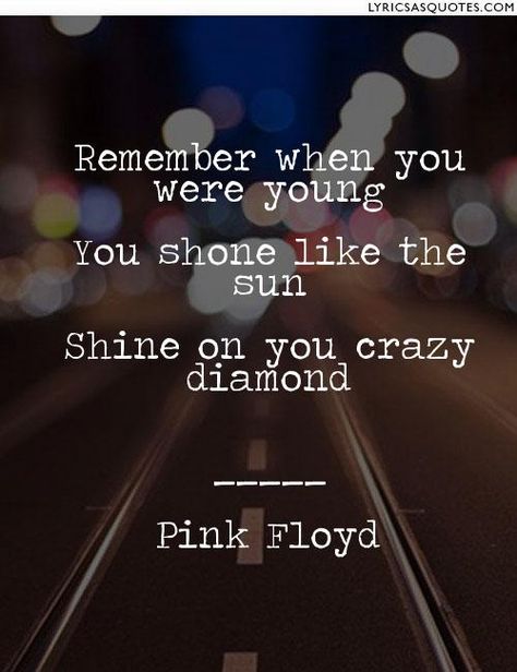 When You Were Young, Remember When, Pink Floyd, Music, Pink