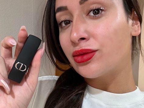 The Dior Rouge Forever Transfer-Proof Lipstick Is Exactly What It Claims to Be Dior Rouge, Viral On Tiktok, Dior Forever, Red Makeup, Going Viral, Natural Makeup, This Year, Beauty Makeup, Give It To Me