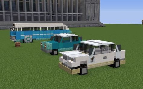 Minecraft Vehicle Ideas, How To Make A Car In Minecraft, Minecraft Car Build, Minecraft City Details, Minecraft Car Design, Car Minecraft, Minecraft City Ideas, Minecraft Cars, Minecraft Vehicles