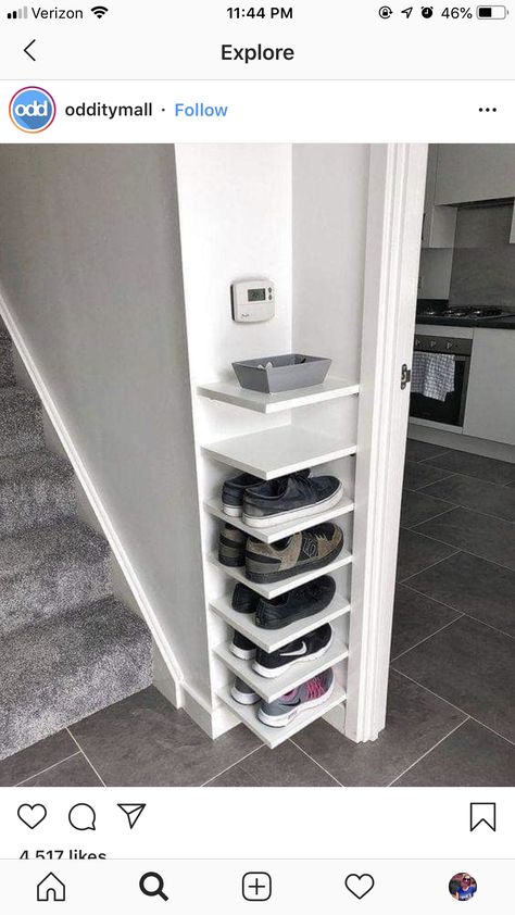 Storing Shoes, Interior Design Minimalist, Apartment Budget, Diy Casa, Hemma Diy, Shoes Ideas, غرفة ملابس, Interior Design Magazine, Design Wood