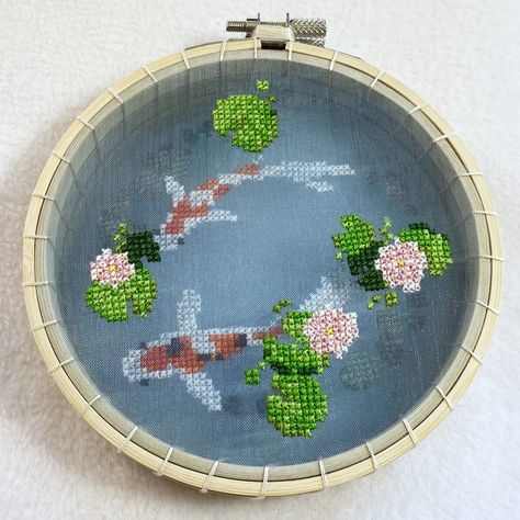 cross stitch,patterns,koi,diy,etsy Koi Cross Stitch Pattern, Cross Stitch Fish Pattern, Koi Pixel Art, Grogu Cross Stitch, Koi Cross Stitch, Koi Fish Cross Stitch, Layered Embroidery, Fish Cross Stitch, Stitch Ideas