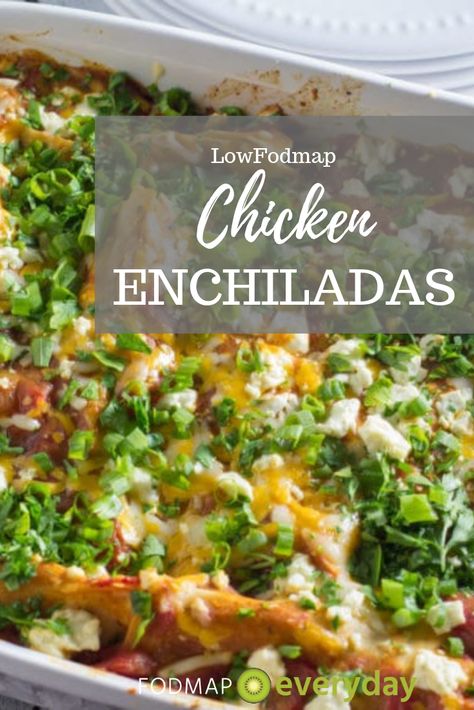 Fodmap Mexican Recipes, Low Formal Meals, Low Fodmap Enchiladas, Chicken Fodmap Recipes, Low Fodmap Chicken Recipes Easy, Low For Map Recipes, Low Fodmap Recipes Dinner Chicken, Gut Friendly Recipes Dinner, Low Fodmap Mexican Recipes