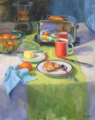 Sara Qualey, Art Beat, Contemporary Impressionism, Food Painting, Simple Joys, Expressive Art, Gcse Art, Painting Still Life, High Art