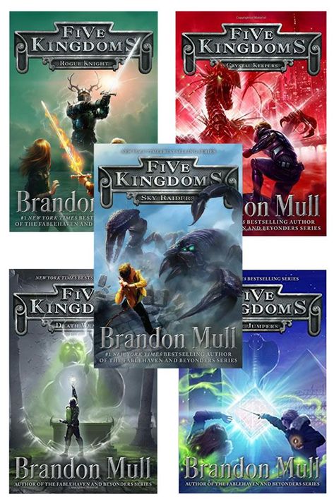 Five Kingdoms Brandon Mull, Clean Books For Teens, Five Kingdoms, Michael Vey, Brandon Mull Books, Clean Books, Men Books, Fantasy Fiction Books, Clean Romance Books