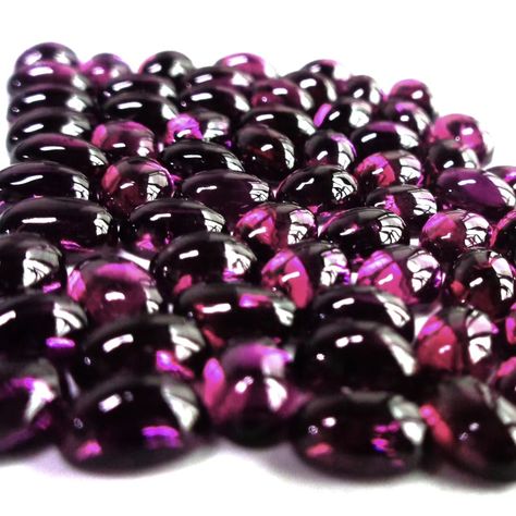 Natural Purple And Reddish Pink Garnet Cabochon Lot 6 x 4 MM Size 53.71 Carats Total Lot Weight 💕 Will Come As A Lot. Oval Shape Natural Purple Garnets Cabochon Gemstones Lot Wholesale 🛍️ Available Now !! Shipping Worldwide. Dm Me For Purchase Or More Details 💕 #garnet #gemstones #gems #jewelry #jeweler #gems #purplegarnet #pinkgarnet #jeweler #jewelrygram #jewelrymaking #jewelrydesigner Pink Garnet, Gems Jewelry, Dm Me, Oval Shape, Garnet, Jewelry Design, Gems, Gemstones, Purple